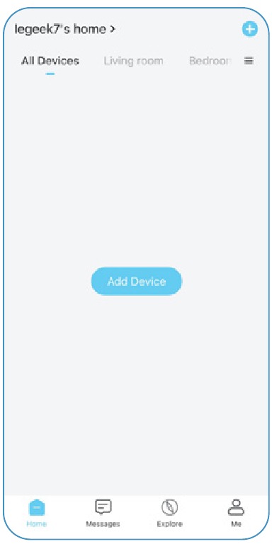 Een camera aan de APP toevoegen - Stap 1