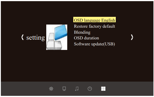 Menu-instelling - Methode voor menu-instelling - Stap 3