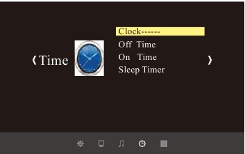Menu-instelling - Tijdmenu