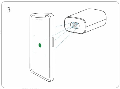Het apparaat toevoegen met een QR-code - Stap 3