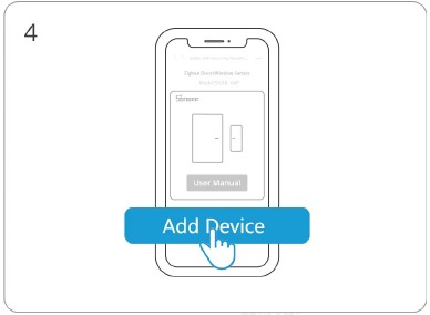 Het apparaat toevoegen met een QR-code - Stap 4