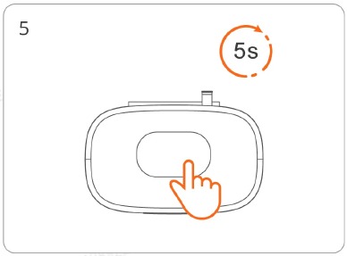 Het apparaat toevoegen met een QR-code - Stap 5