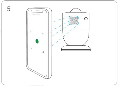 Het apparaat toevoegen met een QR-code - Stap 5