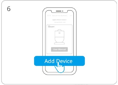 Het apparaat toevoegen met een QR-code - Stap 6