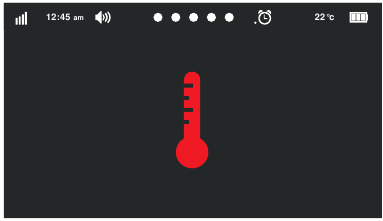 MENUFUNCTIES - TEMPERATUUR - Stap 4