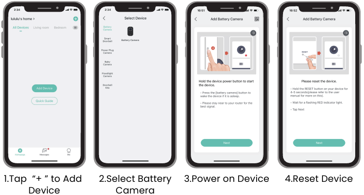 Hoe een camera toe te voegen aan de APP - QR-codesetup - Stap 1