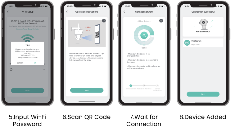 Hoe een camera toe te voegen aan de APP - QR-codesetup - Stap 2