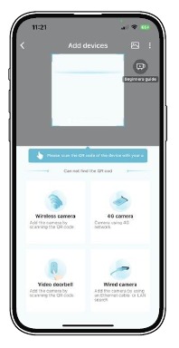 De QR-code scannen