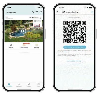 QR-code delen