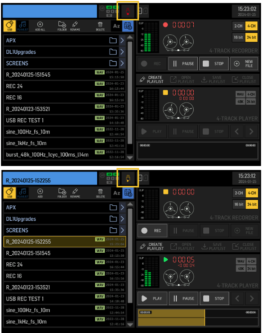 De USB-recorder gebruiken