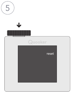 Quooker Scale Control-meter resetten