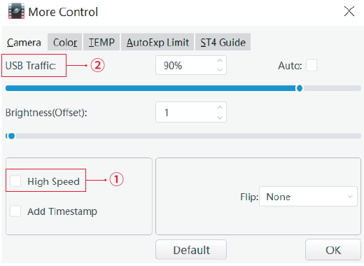FAQ - Mijn camera haalt niet de maximale FPS - Stap 2