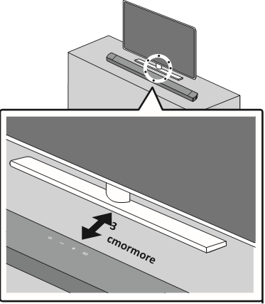 DE SOUNDBAR OP EEN TV-STANDAARD PLAATSEN