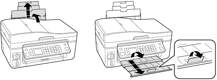 Papier plaatsen - Stap 1