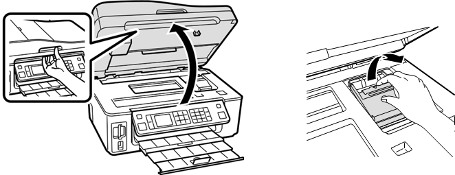 Onderhouden - Inktcartridges vervangen - Stap 1