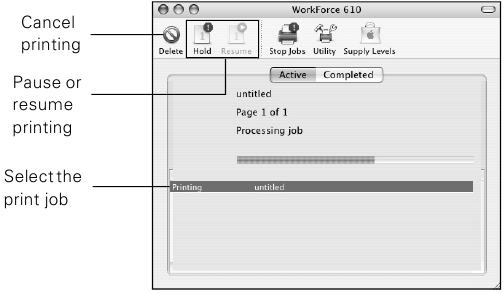 Afdrukken met een Mac - Mac OS X 10.3 en 10.4 - Stap 4