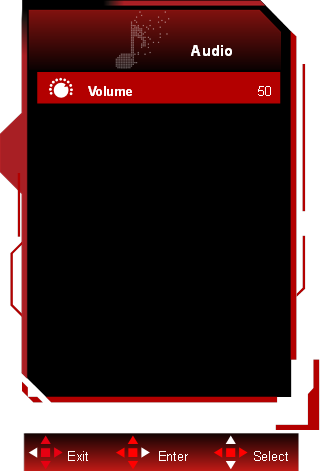 OSD-instelling - Audio