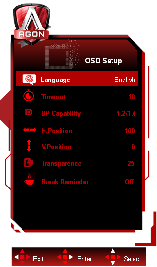 OSD-instelling - OSD-instelling