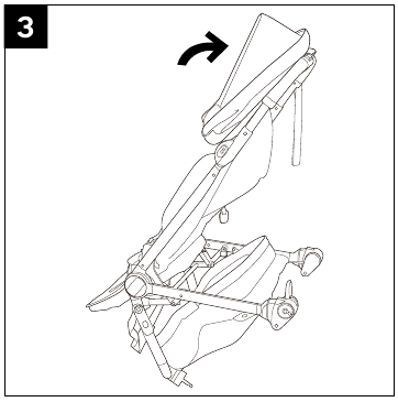 Product installeren - Kinderwagen openen - Stap 3