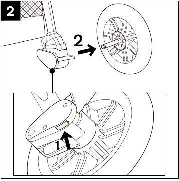 Product installeren - Achterwielen - Stap 2