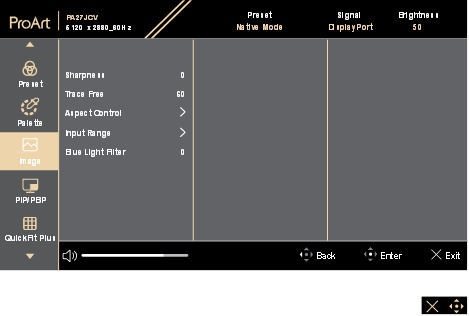 OSD menu - OSD function introduction - Step 4