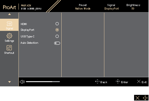 OSD menu - OSD function introduction - Step 7