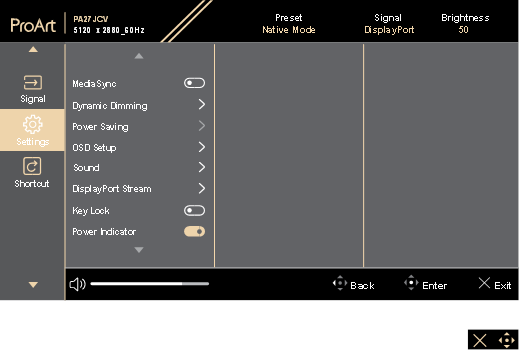 OSD menu - OSD function introduction - Step 8