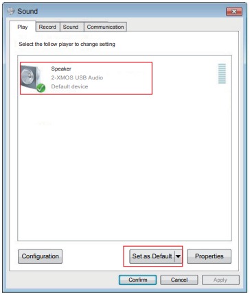 Het product instellen als audio-uitvoer van de pc - Stap 3