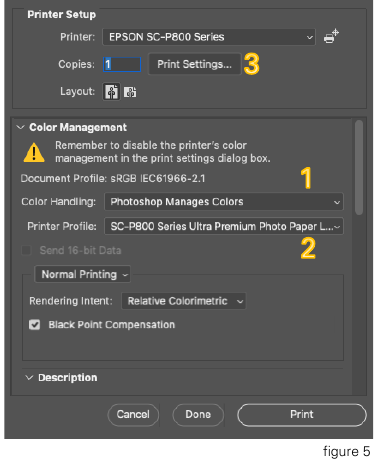 Afdrukken vanuit Photoshop - Stap 4
