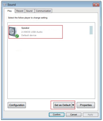 Het product instellen als audio-uitvoer van de pc - Stap 3