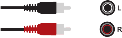 Uw apparaat aansluiten met een RCA-stereoaudiokabel