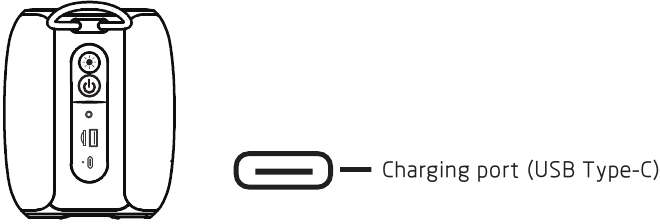 Aan de slag - De luidspreker opladen