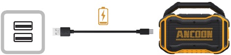 Luidspreker opladen
