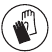 Beschermende handschoenen dragen