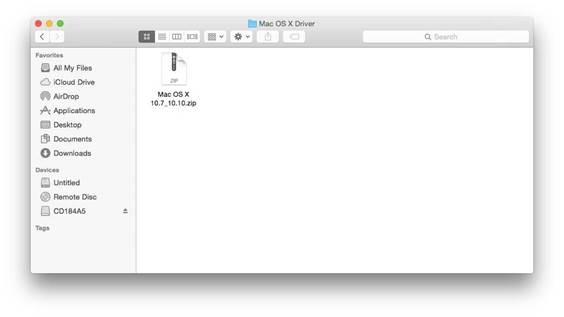 Mac OS X - Driver en hulpprogramma installeren - Stap 3