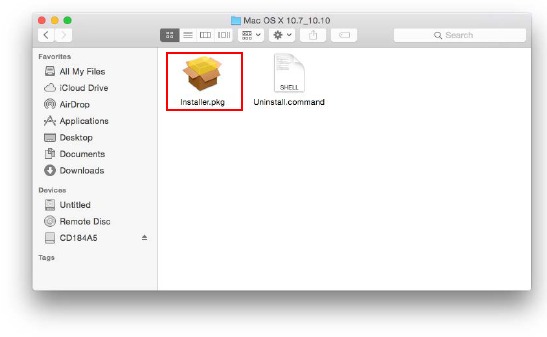 Mac OS X - Driver en hulpprogramma installeren - Stap 4