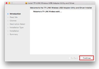 Mac OS X - Driver en hulpprogramma installeren - Stap 5