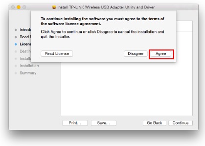 Mac OS X - Driver en hulpprogramma installeren - Stap 7