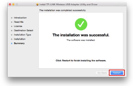 Mac OS X - Driver en hulpprogramma installeren - Stap 9