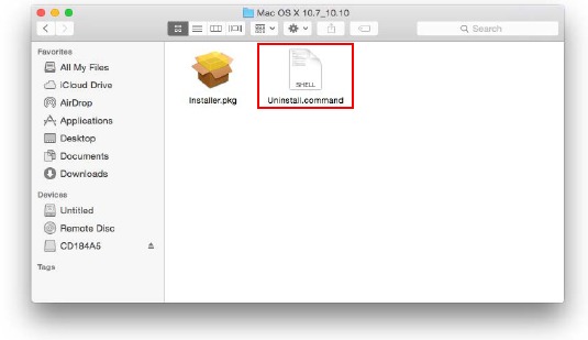 Mac OS X - Driver en hulpprogramma verwijderen