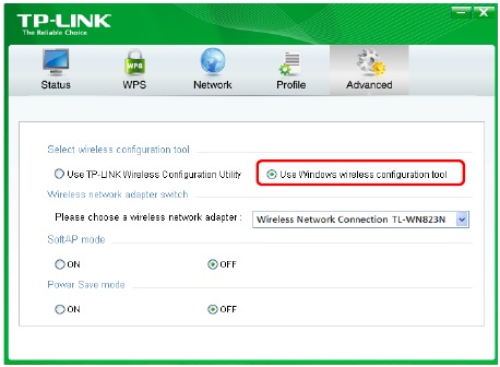 Draadloos netwerk - Windows Wireless Utility - Stap 2
