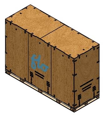 De krat uit de vrachtwagen lossen
