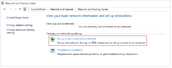 Netwerkverbinding (Win10) - Bedraad netwerk - Stap 2