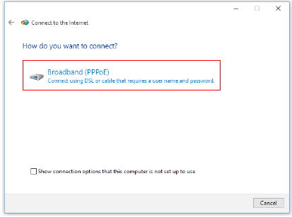 Netwerkverbinding (Win10) - Bedraad netwerk - Stap 3