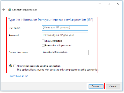 Netwerkverbinding (Win10) - Bedraad netwerk - Stap 4