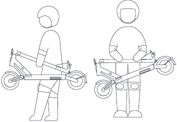 De scooter dragen
