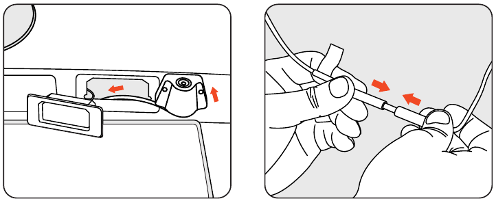 Instructies voor de bedrading van de achtercamera - Stap 4