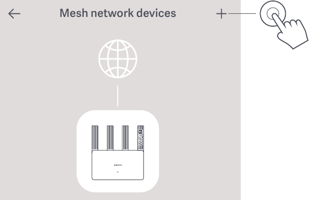 Xiaomi Mesh-netwerken - Methode 1