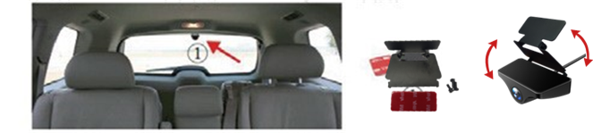 Binnen in de auto installeren