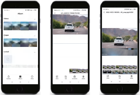 Bewerken en delen met de APP
